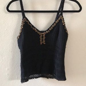INC crochet tank top